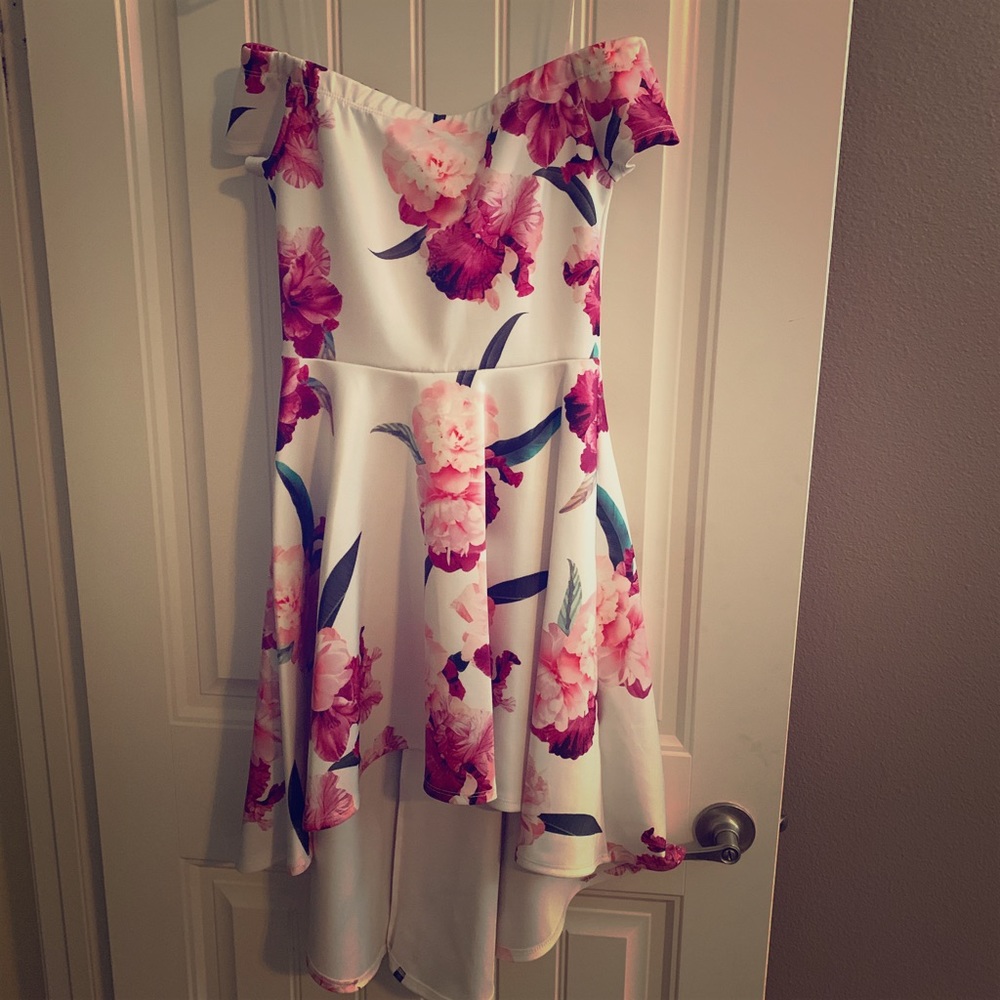 Off the shoulder/High Low Dress